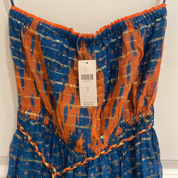 BNWT Anthropologie Verb Strapless Maxi Midi Dress Size 0 - Picture 3 of 7